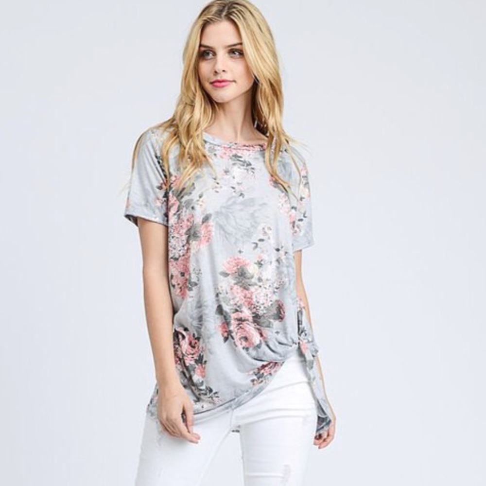 Floral Knot Top